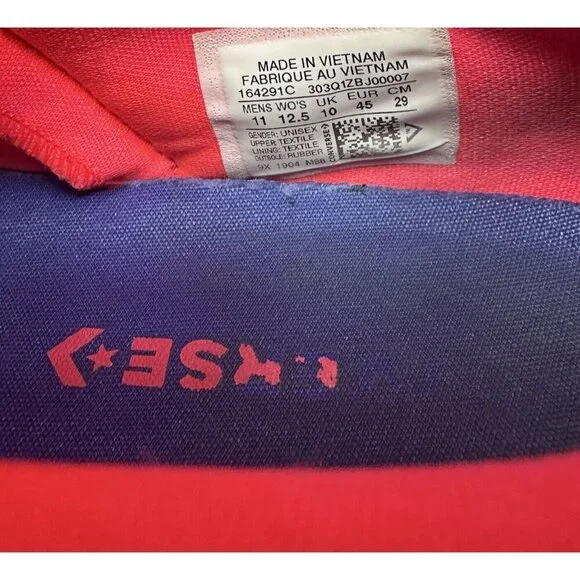 Men's Converse Run Star Ox Purple Pink 164291C Size 11 - Picture 12 of 12